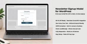 Newsletter Signup Modal – Smart WordPress Popup