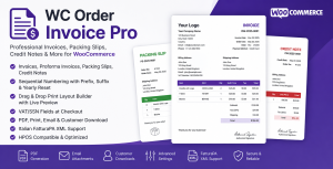 Advanced WC Order Invoice Pro