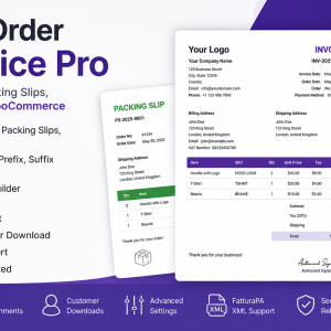 Advanced WC Order Invoice Pro
