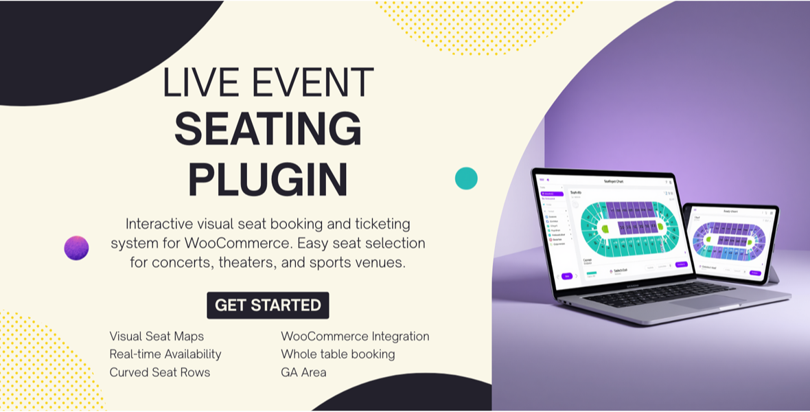 Live Event Seating for WooCommerce – Interactive Visual Seat Booking & Ticketing Plugin WordPress
