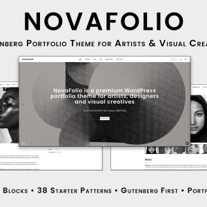 NovaFolio – Artist & Portfolio Gutenberg WordPress Theme