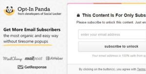 Opt-In Panda for WordPress