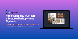 Flipa – PDF Flipbook for WordPress (RTL & 20 Languages)