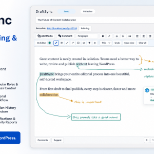 DraftSync - Self-Hosted Collaborative Writing & Editorial Workflow for WordPress