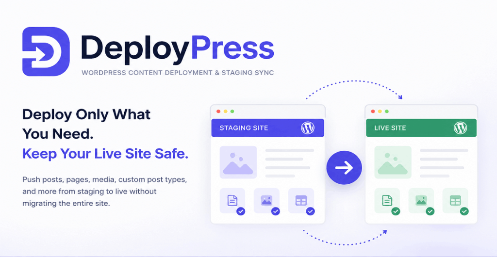 DeployPress – WordPress Content Deployment & Staging Sync
