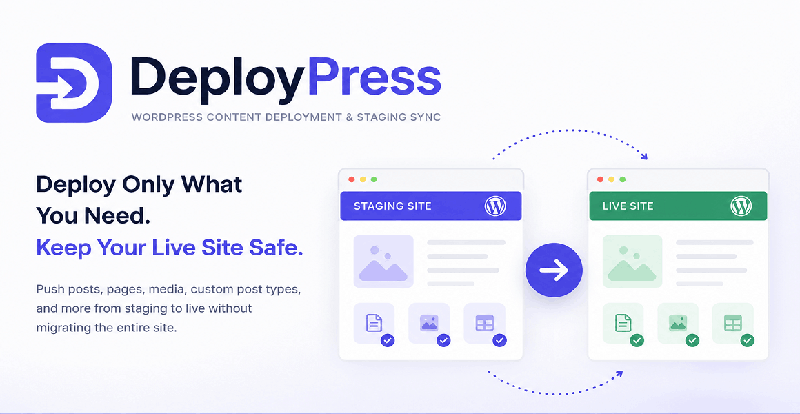DeployPress – WordPress Content Deployment & Staging Sync