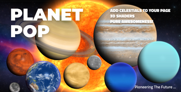 Planet Pop – Embed Realistic Sun & Planets on Any Page