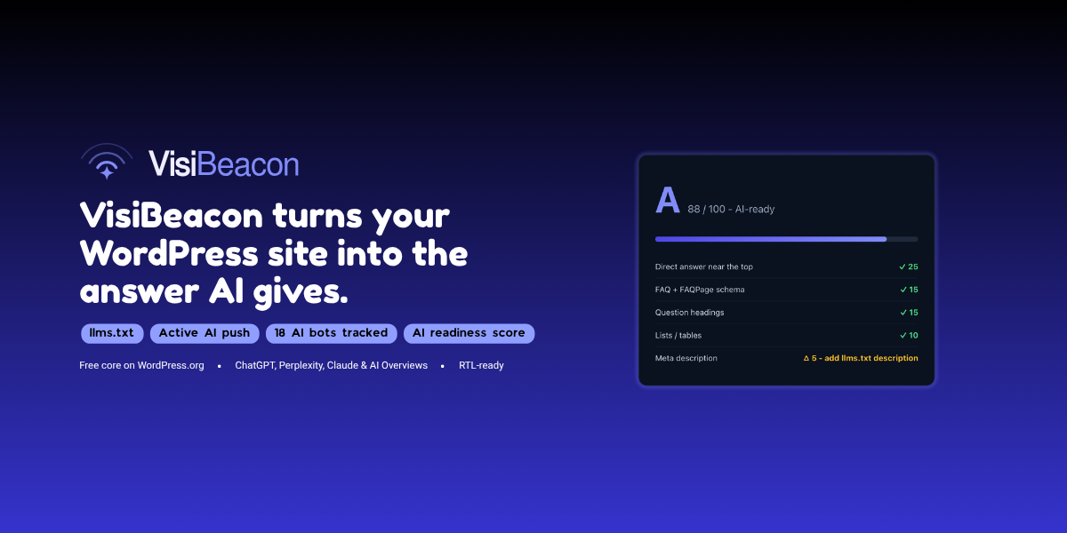 VisiBeacon – AI Search Visibility (GEO)