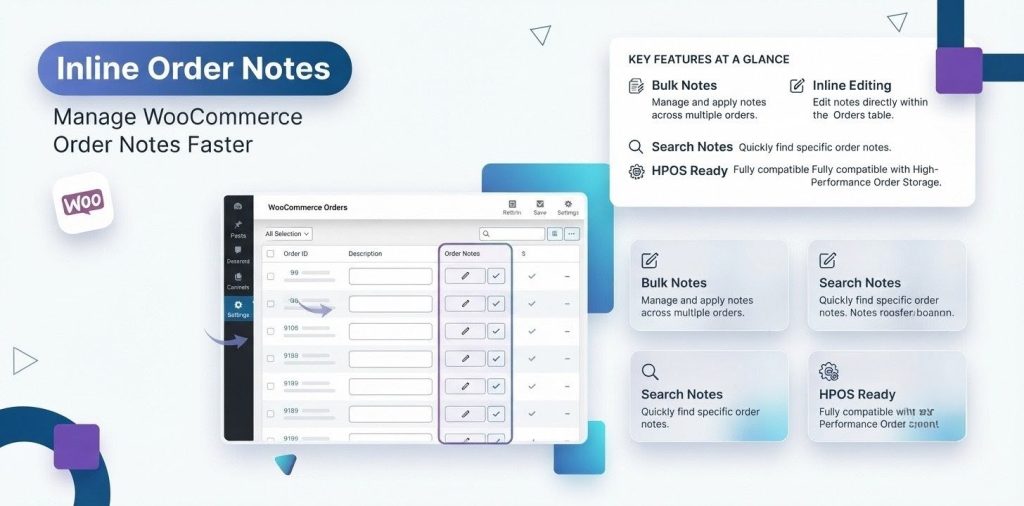 WooCommerce Inline Order Notes