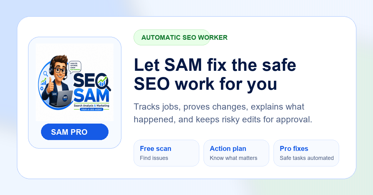 SEO S.A.M – Search Analysis & Marketing