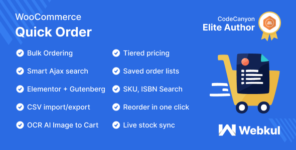 WooCommerce Quick Order Plugin