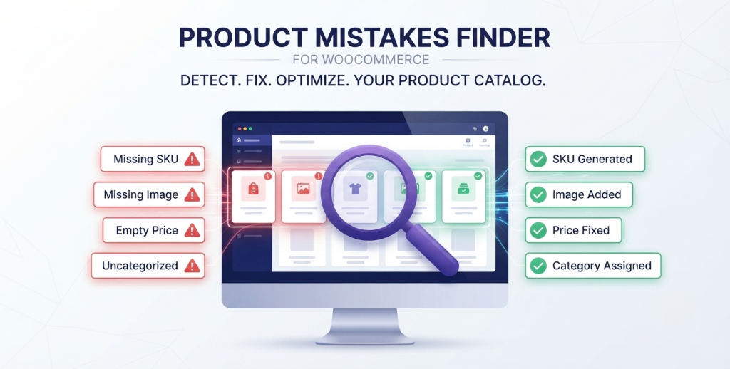 WooCommerce Product Mistakes Finder & Auto Fixer