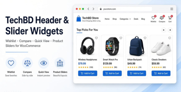 Techbd Header Slider Widgets