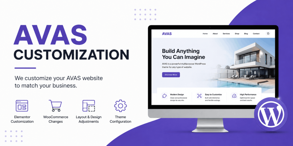 AVAS WordPress Theme Customization & Website Design
