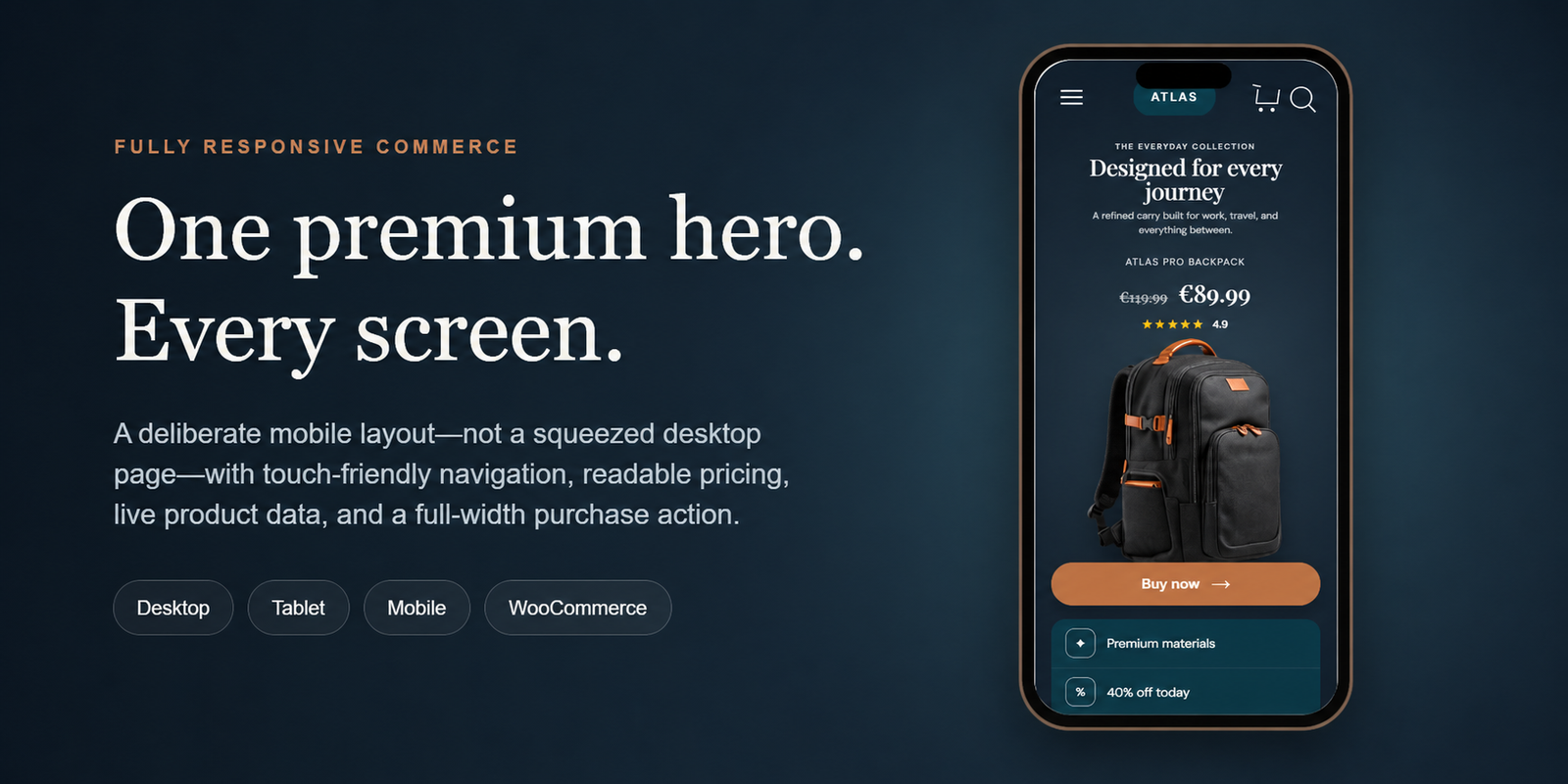 Journey Commerce Hero – Responsive WooCommerce Hero Plugin
