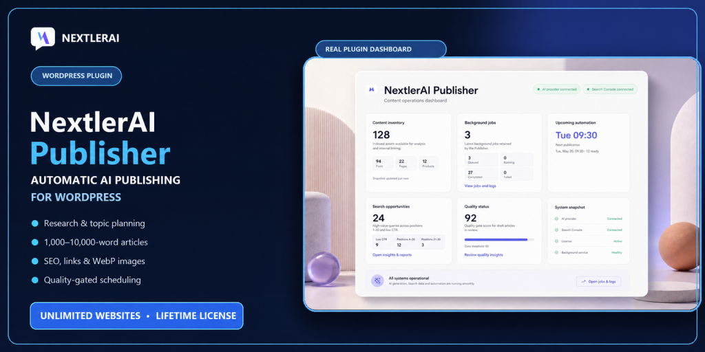 NextlerAI Publisher – AI Content Automation WP