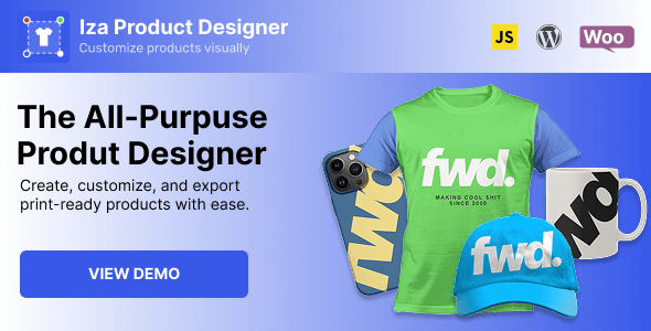 Iza Product Designer WordPress & WooCommerce Plugin