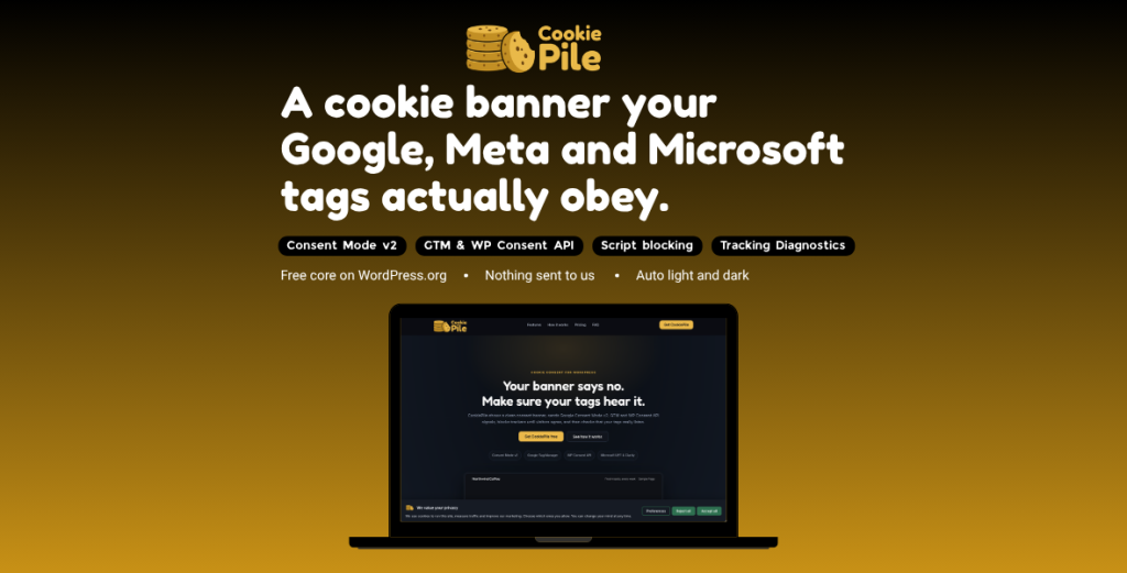 CookiePile Pro – Cookie Consent & Consent Mode v2