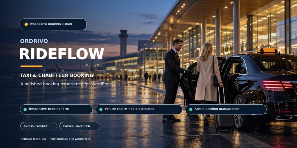 Ordrivo RideFlow-Taxi Booking