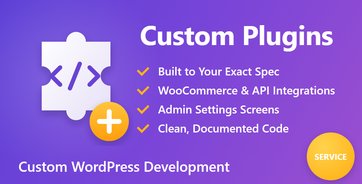 Custom WordPress Plugin Development – Built Exactly for Your Site