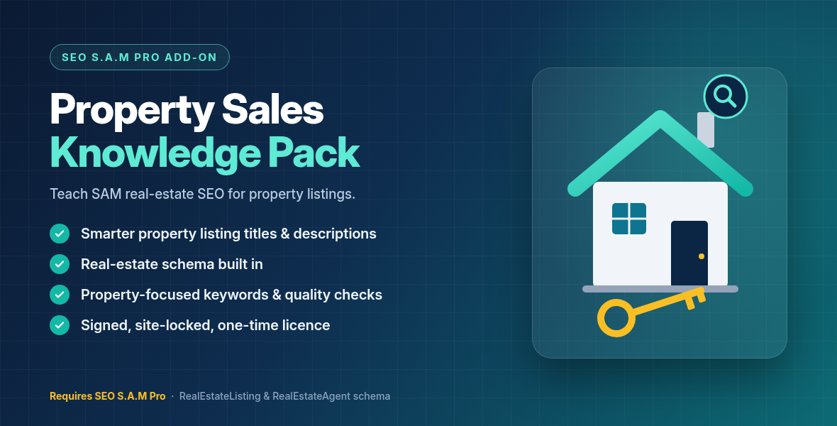 SEO S.A.M Property Sales Knowledge Pack