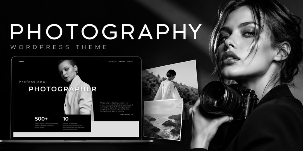 Noir Photographer – Elegant WordPress Theme for Photography Portfolios