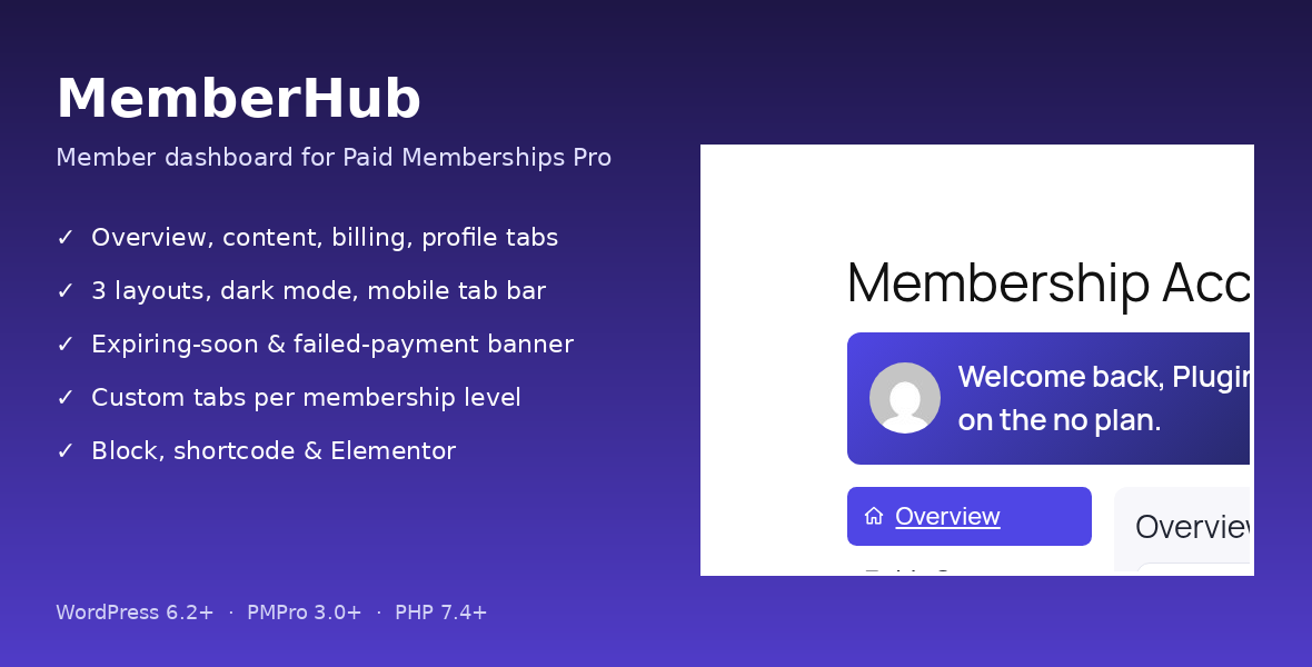 MemberHub for Paid Memberships Pro