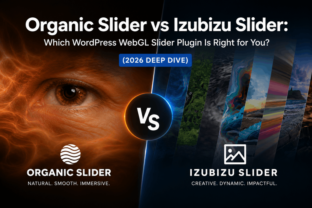 Organic Slider vs Izubizu Slider: Which WordPress WebGL Slider Plugin Is Right for You? (2026 Deep Dive)