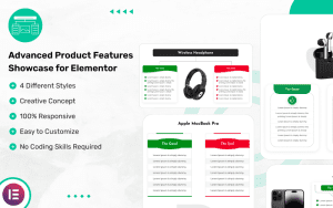 Advanced Product Features Showcase for Elementor