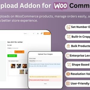 Custom Image Upload Addon for Woocommerce