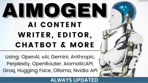 Aimogen Pro – All-in-One AI Content Writer, Editor, ChatBot & Automation Toolkit