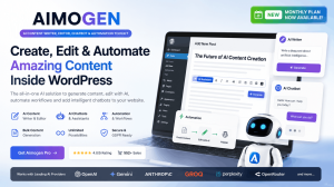 Aimogen Pro – All-in-One AI Content Writer, Editor, ChatBot & Automation Toolkit