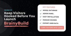 BrainyBuild – Interactive Under-Construction Template with Memory Game & Admin Panel