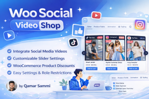 Qamar Sammi Social Video Shop For Woocommerce