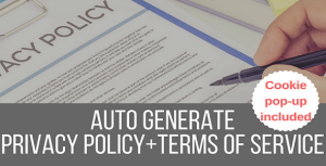Legalize – Privacy Policy / Terms of Service Generator and EU Cookie Law Popup Plugin for WordPress